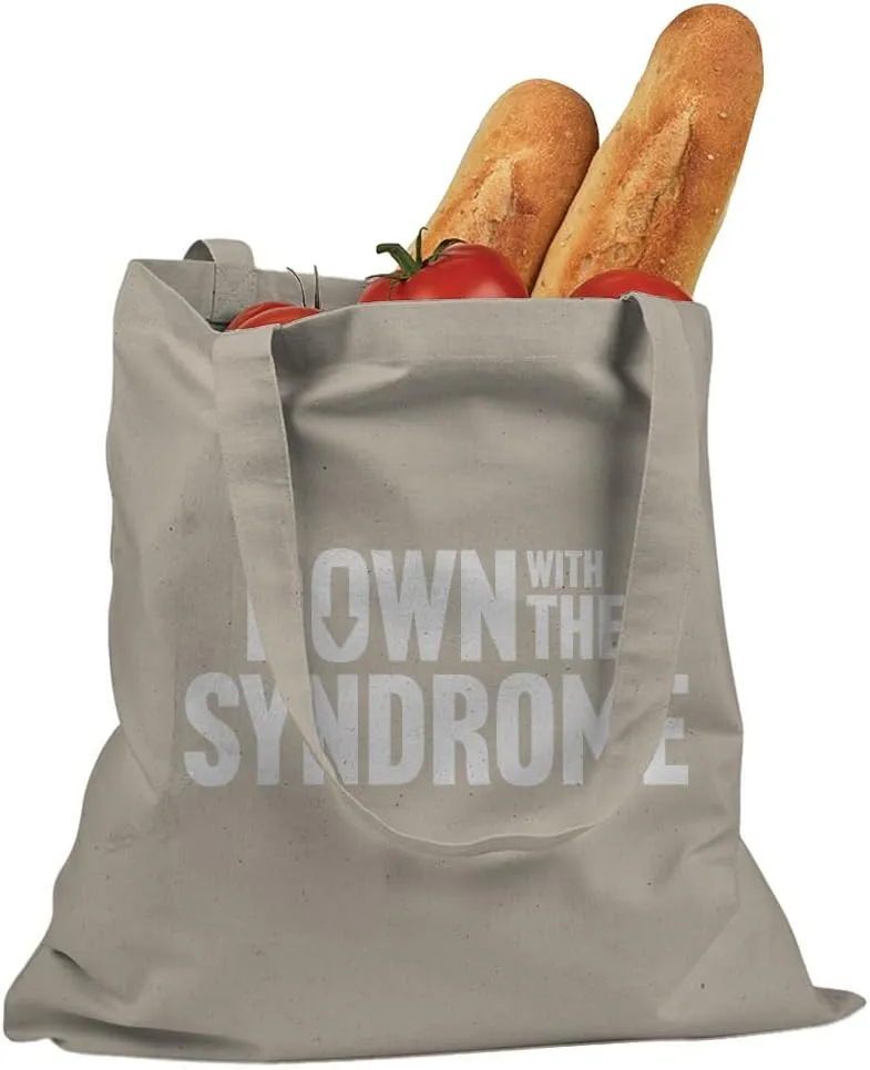 Down with the Syndrome Cotton Canvas Tote Bag