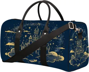 Dream Art Design Travel Duffel Bag for Women Men Small Sport Gym Bag Waterproof Weekender Overnight Lightweight Carry on Foldable Gym Bag for Training Swim Yoga Traveling Handbag