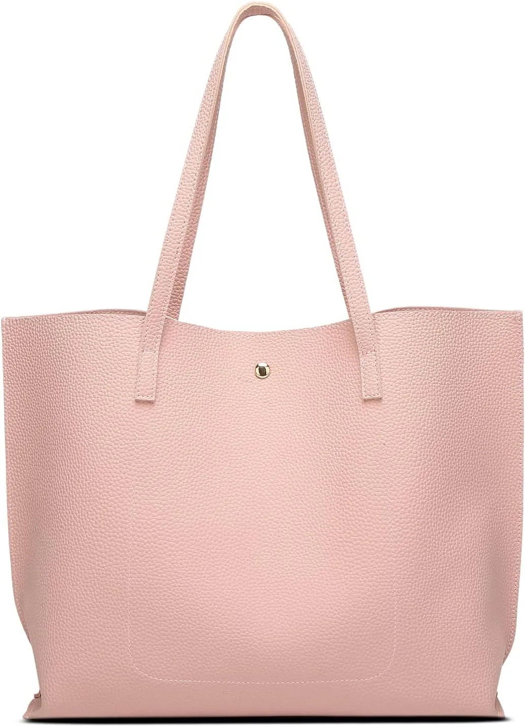 Dreubea Women's Soft Faux Leather Tote Shoulder Bag from, Big Capacity Tassel Handbag