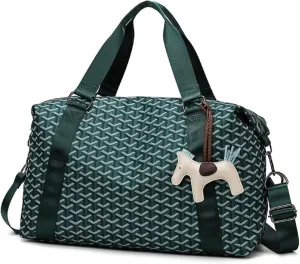 Duffle Bag Waterproof Tote Bags Everything Bag Carryon Gymbag Yoga Bag Hospital Holdalls with Wet Pocket for Travel Swimming Sports and Gym Activities (GREEN)