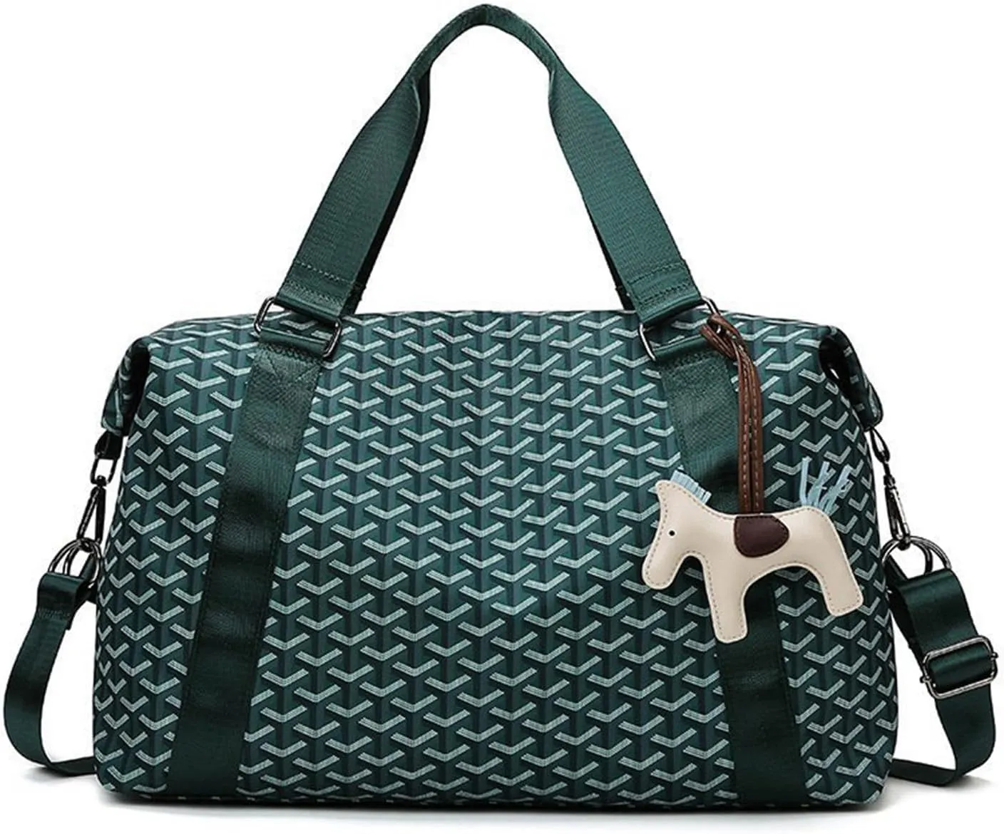 Duffle Bag Waterproof Tote Bags Everything Bag Lightweight Carryon Gymbag Yoga Bag Hospital Holdalls With Wet Pocket For Yoga,Travel,Swimming,Sports (Green)
