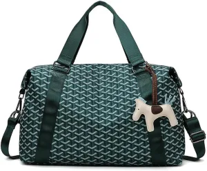 Duffle Bag Waterproof Tote Bags Everything Bag Lightweight Carryon Gymbag Yoga Bag Hospital Holdalls With Wet Pocket For Yoga,Travel,Swimming,Sports (Green)