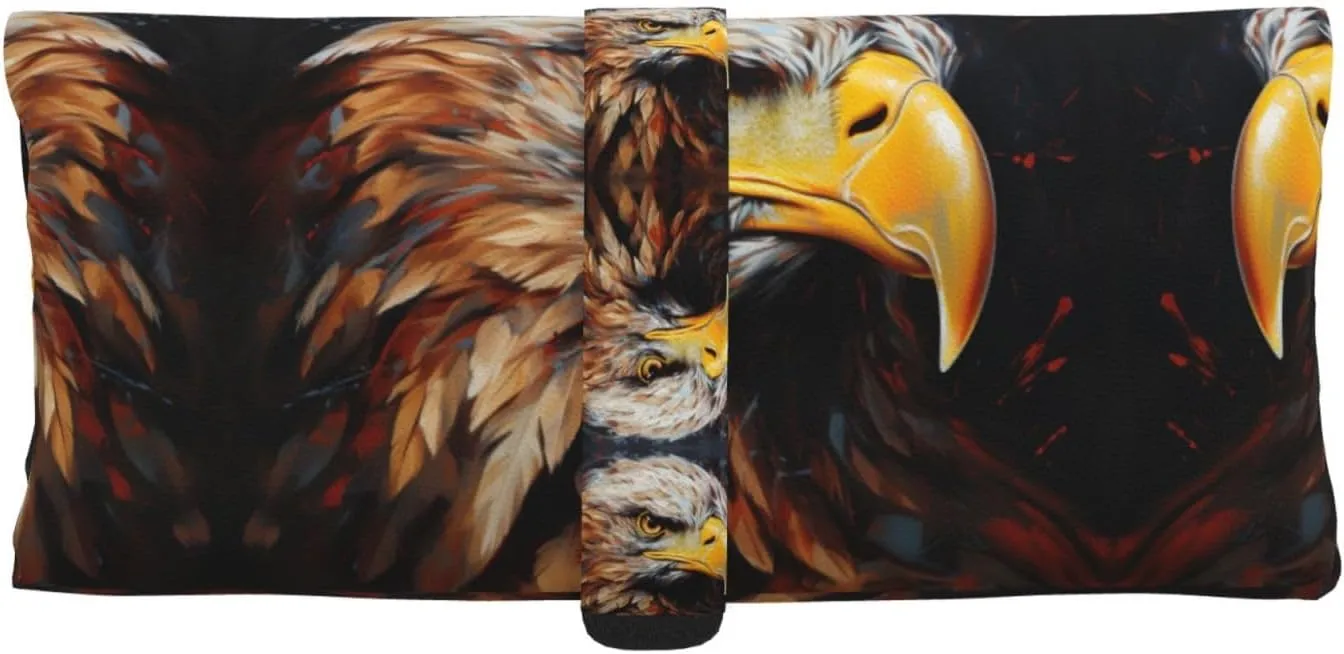 Eagle Sunglasses Holder Soft Slim Travel Eyeglass Case For Men And Women