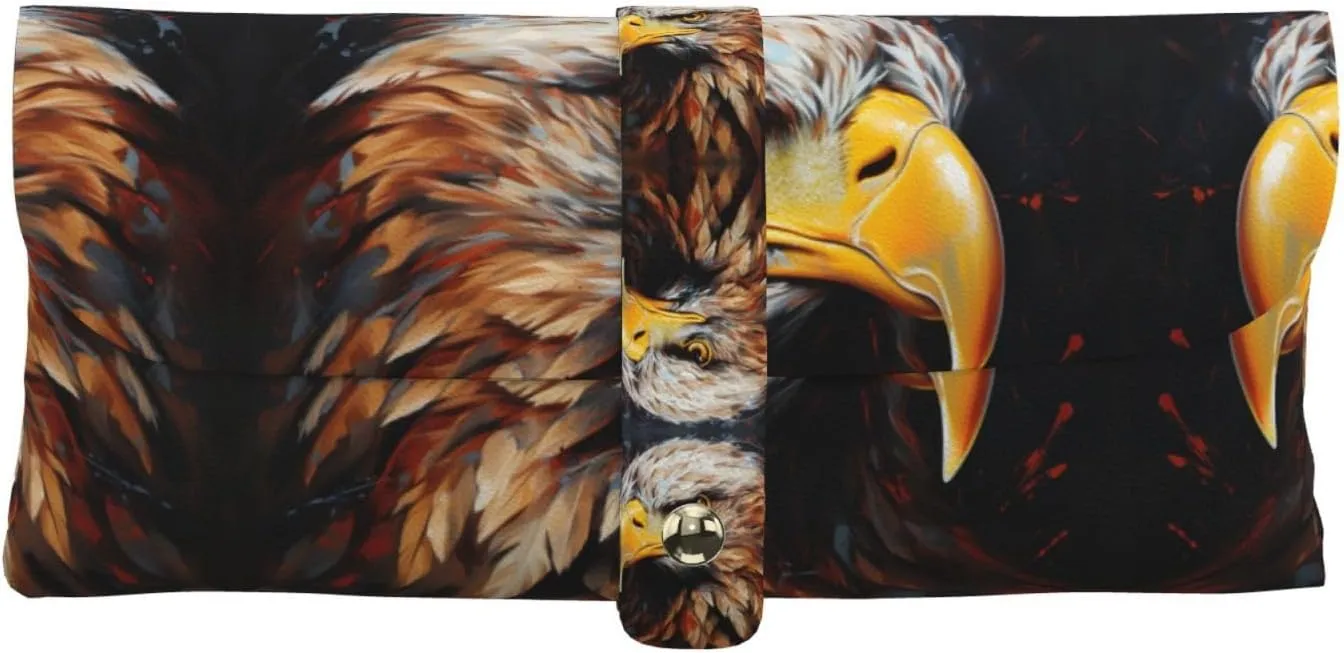 Eagle Sunglasses Holder Soft Slim Travel Eyeglass Case For Men And Women