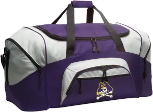 East Carolina University Duffle Bag Suitcase ECU Gym Gear Bags (Purple)