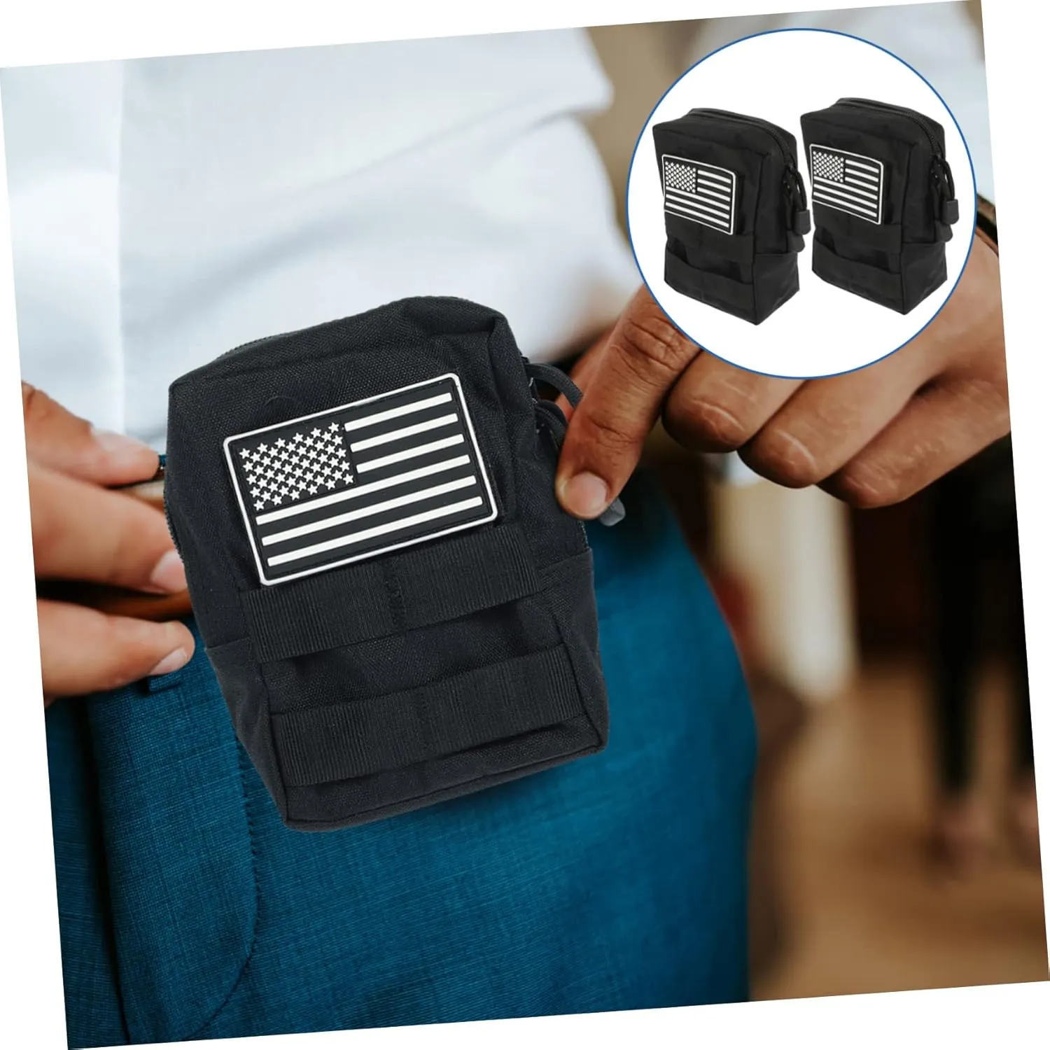 Edc Bag Waist Wallet Belt Phone Bag Duty Belt Running Waist Bag Hiking Waist Bag Hidden Bag Cycling Fajas Para Hombres Man 800d Encrypted Waterproof Fabric Suspenders Pouch