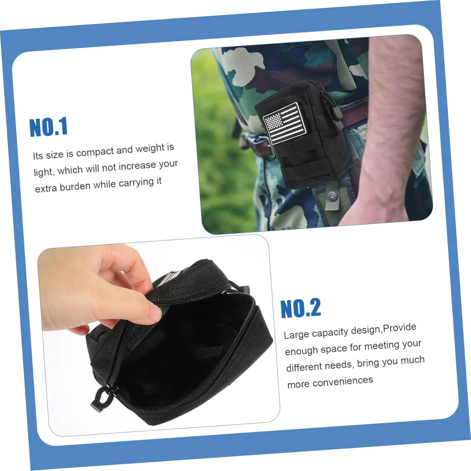 Edc Bag Waist Wallet Belt Phone Bag Duty Belt Running Waist Bag Hiking Waist Bag Hidden Bag Cycling Fajas Para Hombres Man 800d Encrypted Waterproof Fabric Suspenders Pouch