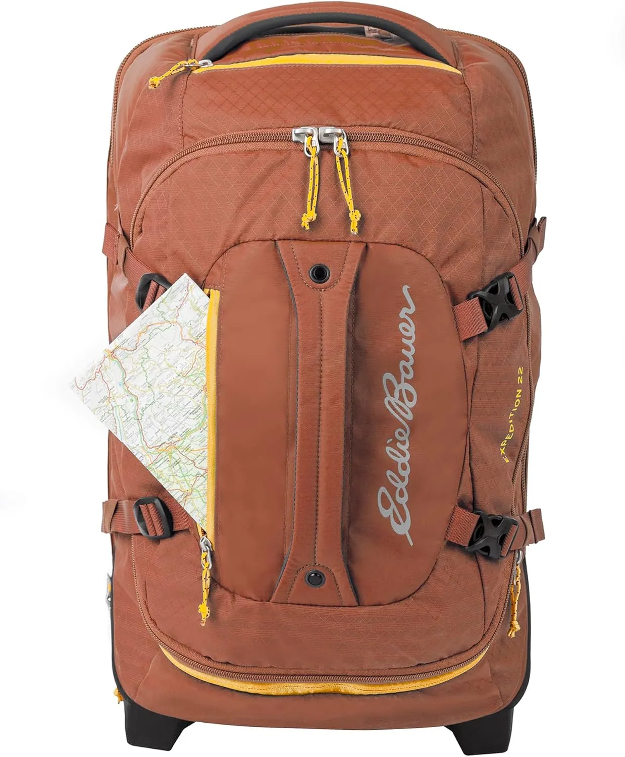 Eddie Bauer Expedition Duffel Bag 2.0-Made from Rugged Polycarbonate and Nylon, Rust, 22L