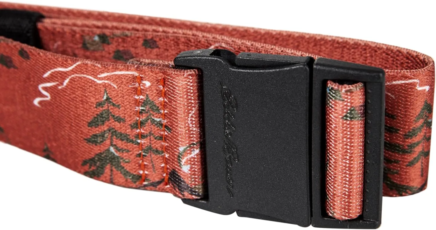 Eddie Bauer Men's Active Stretch Webbing Belts with Quick Release Buckle, Multiple Colors, One Size Fits Most