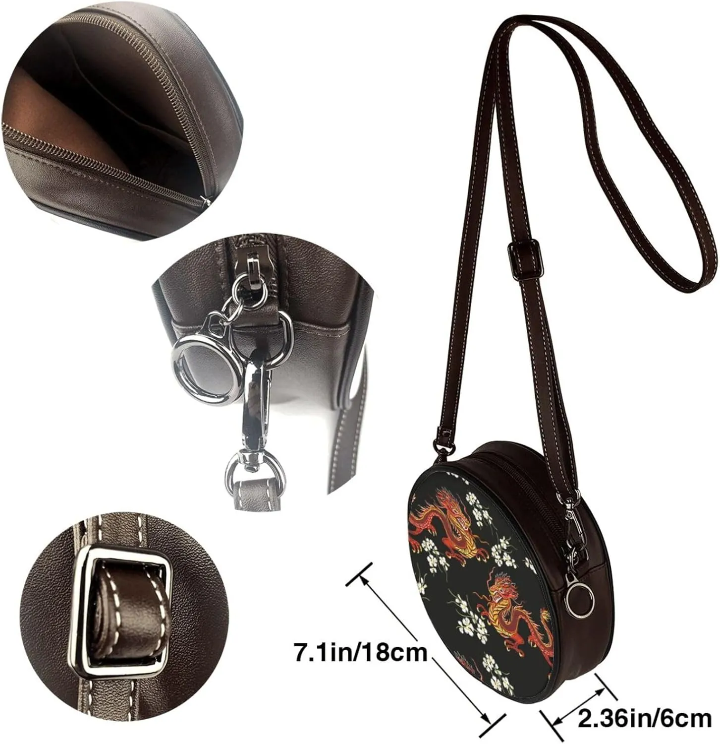 Elegant Leather Crossbody Handbag for Women