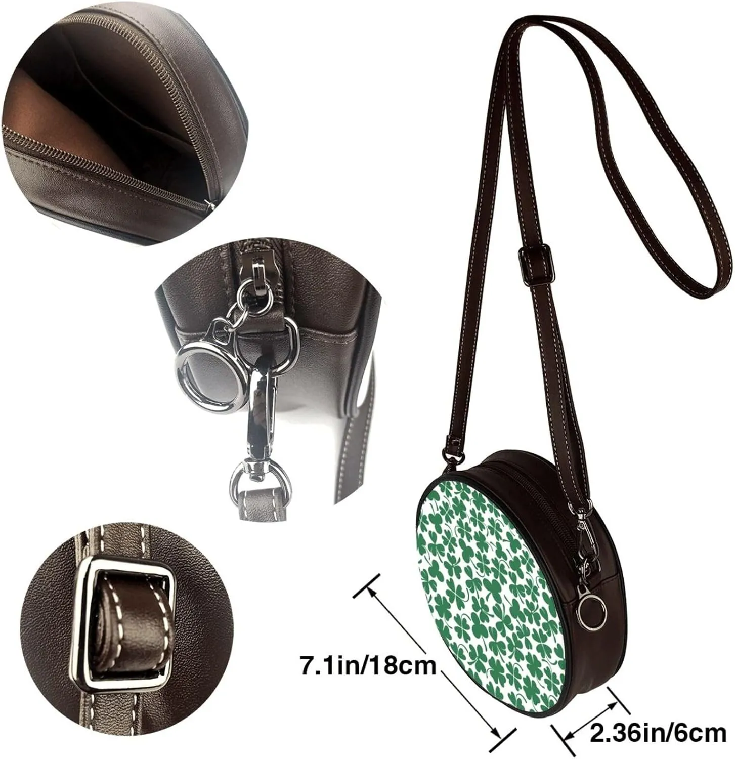 Elegant Leather Crossbody Handbag for Women