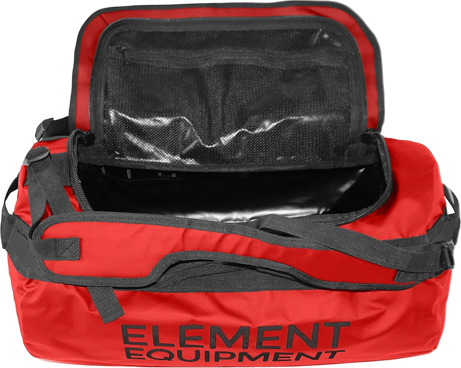 Element Equipment Trailhead Duffel Bag Shoulder Straps Waterproof Red Medium