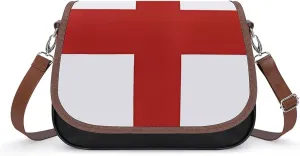 England Flag Women's Crossbody Bag Small Shoulder Handbags Tote Bag with Adjustable Strap Fashion Gift
