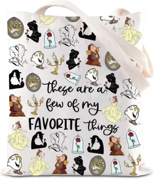 ENSIANTH Beauty Inspired Shoulder Bag Belle Princess Lover - Fairy Tales - A Tale as Old as Time-Family Trip -Beast Tote Bag