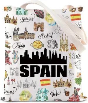 Ensianthe Spain Travel Tote European Vacation Spain Lover Carrier