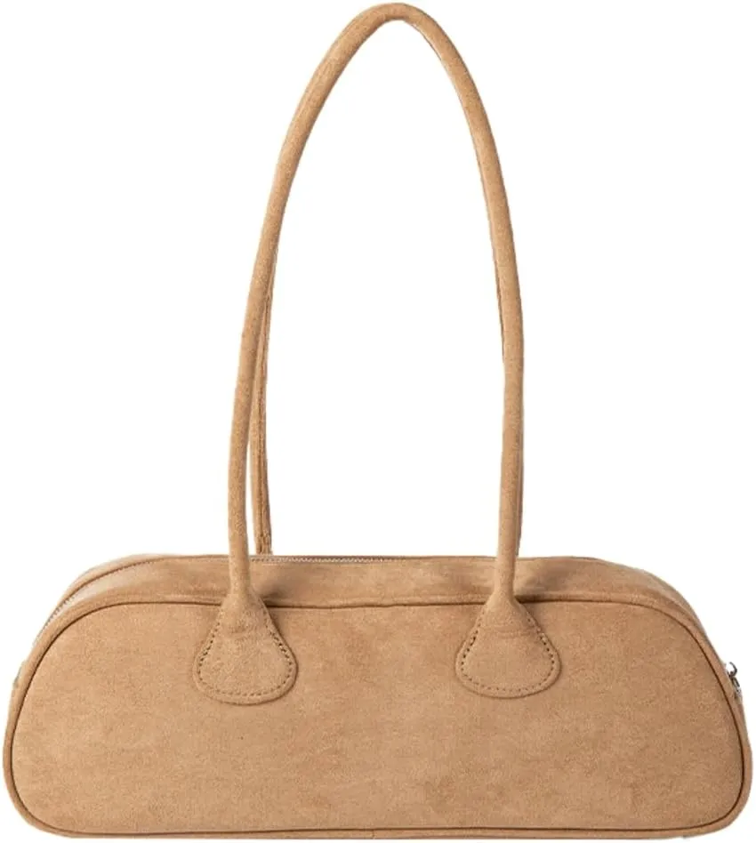 Epsion Women's Underarm Bag Soft Handle Bag Shoulder Bag Suede Handbag Vegan Leather Purse Work Travel Dating