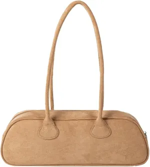 Epsion Women's Underarm Bag Soft Handle Bag Shoulder Bag Suede Handbag Vegan Leather Purse Work Travel Dating