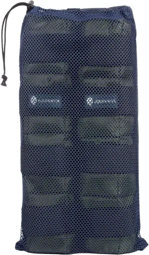 Equinavia Cool Relief Therapy Ice Boots Leg Wraps Pair for Horses, Gel Pack with Adjustable Straps | 16.5" x 15.5" with Storage Bag - Green - Pair - One Size
