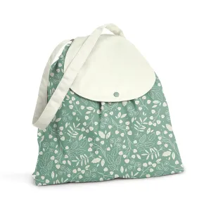 Esembly Day Bag - Reusable Waterproof Wet and Dry Bag with Dual Compartments for Cloth Diapers, Swimsuits, Toiletries, and Snacks - Botany