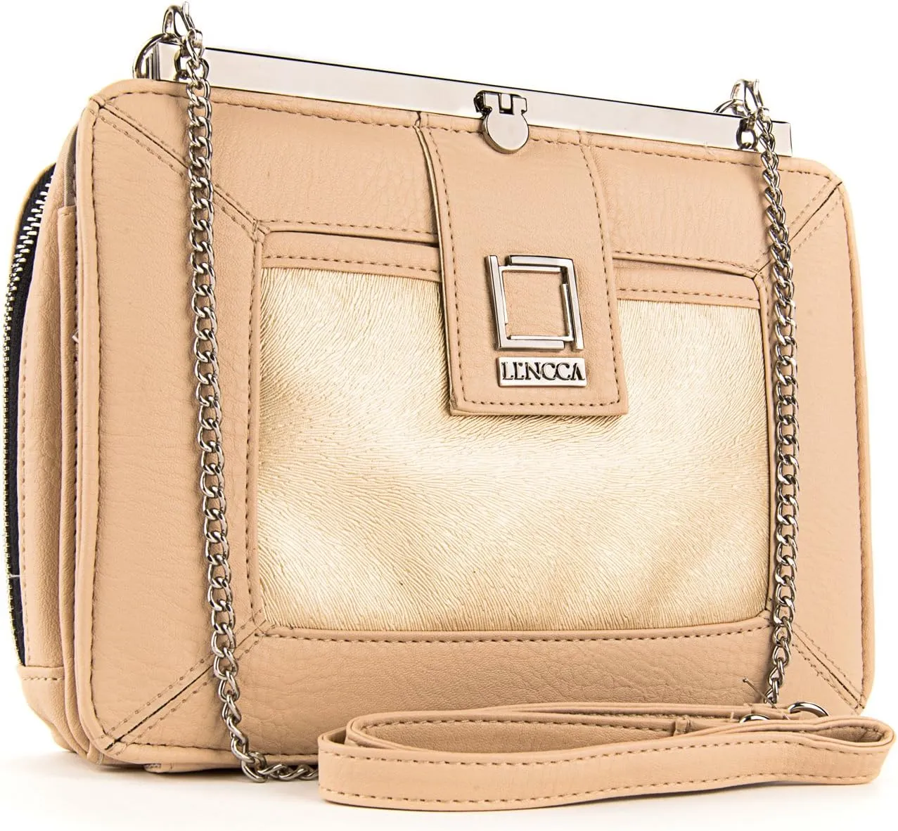 Esvivina Women’s Crossbody Clutch Vegan Leather Purse with Built-in Wallet Organizer, Perfect for Day and Evening Outings