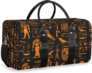 Ethnic Egypt Egyptian Travel Bag for Men Women, Gym Duffle Bags for Travel, Carry On Luggage Bag, Weekender Overnight Workout Bags