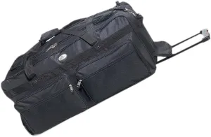 Everest Wheeled Duffel 42-Inch Travel Gear Luggage Sports Gym Bag (22-Inch, Black)