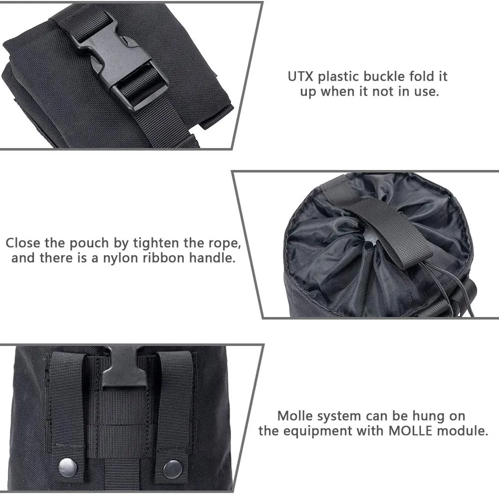 EXCELLENT ELITE SPANKER Tactical Folding Dump Pouch Utility Tool Bag Military Molle Drawstring Ammo Magazine Pouch