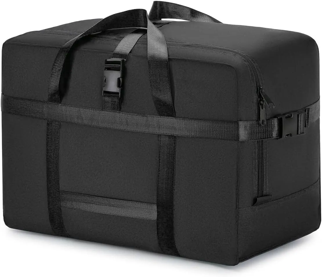 Extra Large Storage Bags Duffle Bags Tote for Moving, Storage, Camping and Travel (Black, 75L)