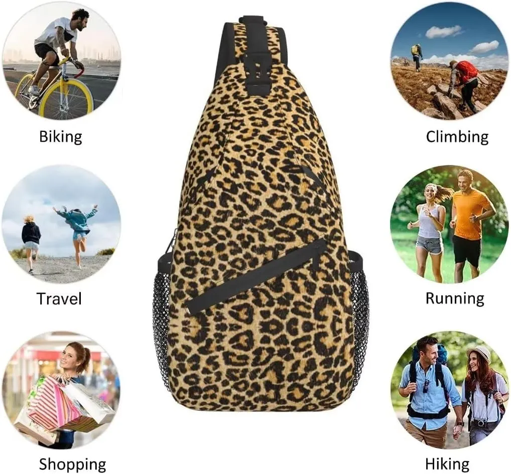 Fashion Chest Sling Bag Crossbody Shoulder Backpack Adjustable Lightweight Travel Hiking Casual Daypack Unisex