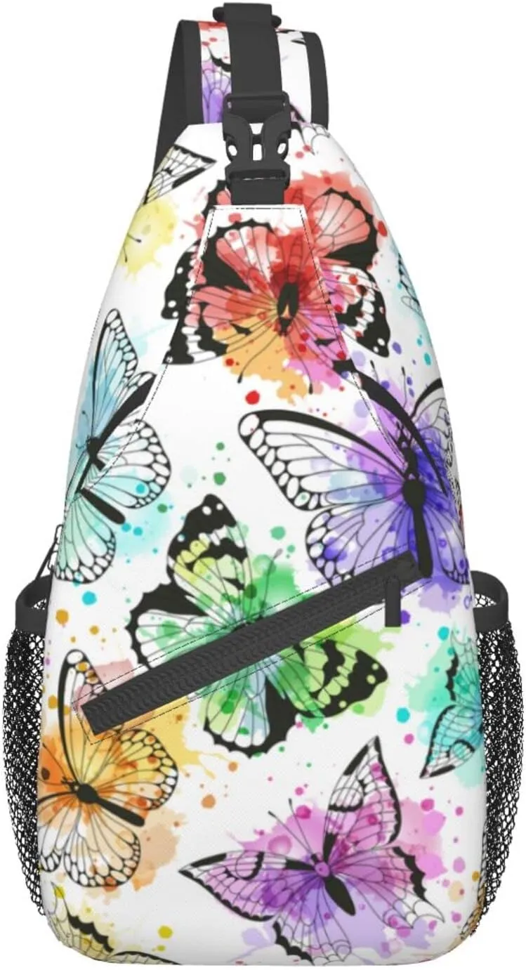 Fashion Chest Sling Bag Crossbody Shoulder Backpack Adjustable Lightweight Travel Hiking Casual Daypack Unisex