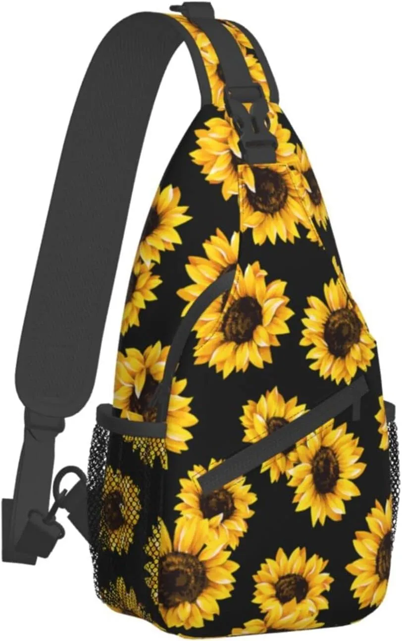Fashion Chest Sling Bag Crossbody Shoulder Backpack Adjustable Lightweight Travel Hiking Casual Daypack Unisex