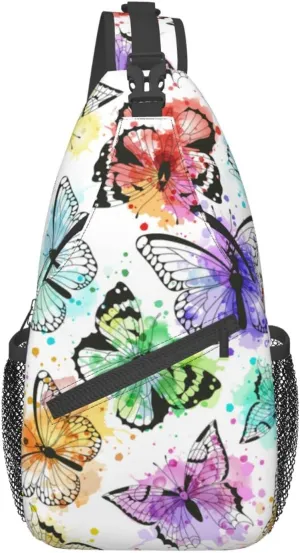 Fashion Chest Sling Bag Crossbody Shoulder Backpack Adjustable Lightweight Travel Hiking Casual Daypack Unisex