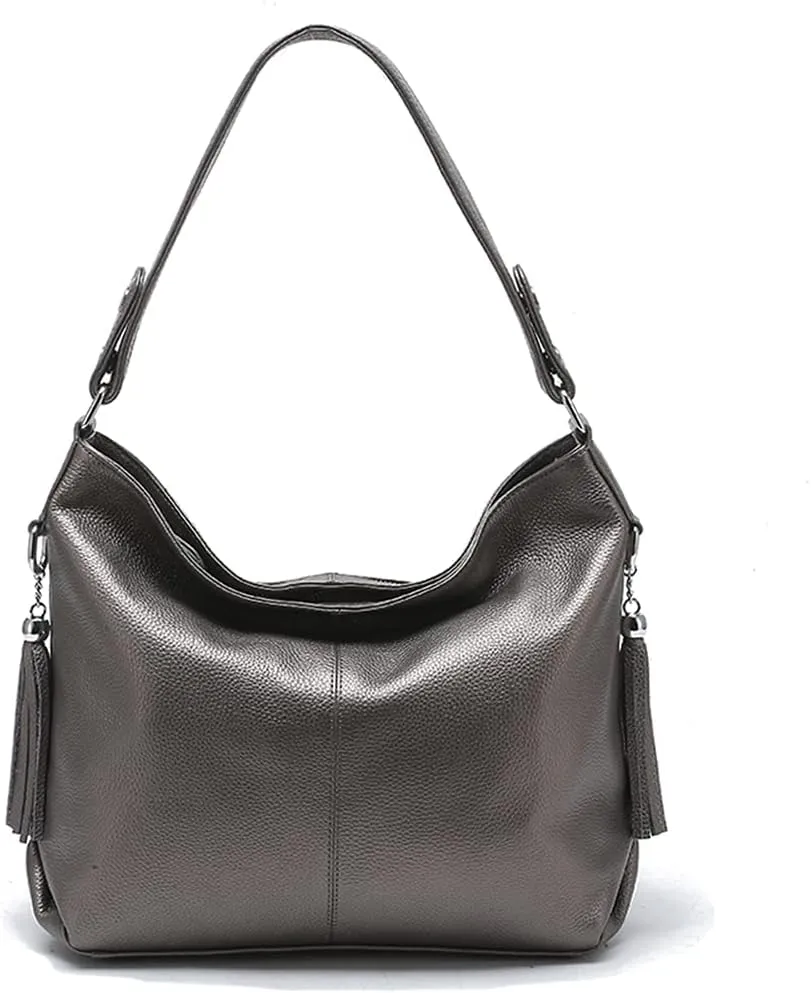 Fashion Soft Real Genuine Leather Tassel Women's Handbag Ladies Shoulder Tote Messenger Hobo Bag Satchel