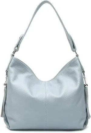 Fashion Soft Real Genuine Leather Tassel Women's Handbag Ladies Shoulder Tote Messenger Hobo Bag Satchel
