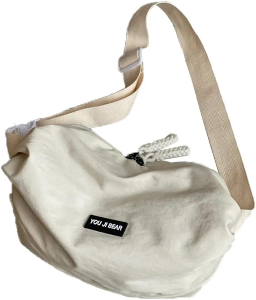 Fashionable Korean Shoulder Bag With Spacious Compartments Crossbody Purse Fabric Chest Pack For Ladies