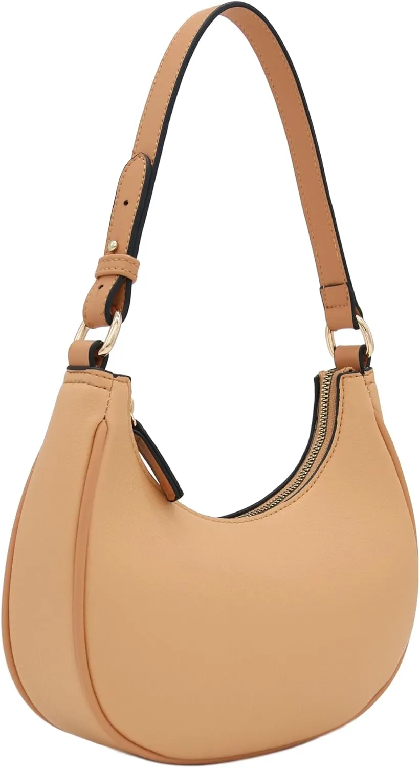 FashionPuzzle Small Crescent Shoulder Bag Underarm Purse