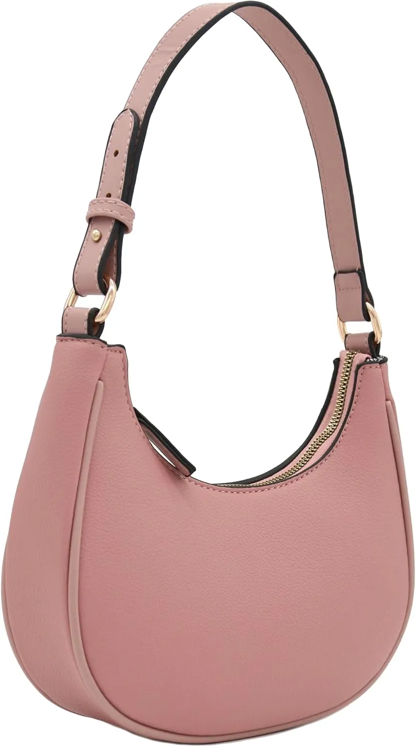 FashionPuzzle Small Crescent Shoulder Bag Underarm Purse