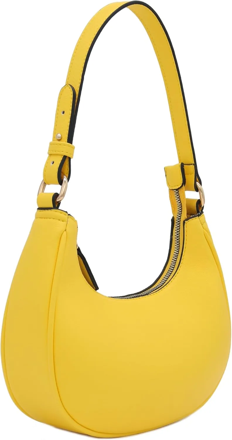 FashionPuzzle Small Crescent Shoulder Bag Underarm Purse