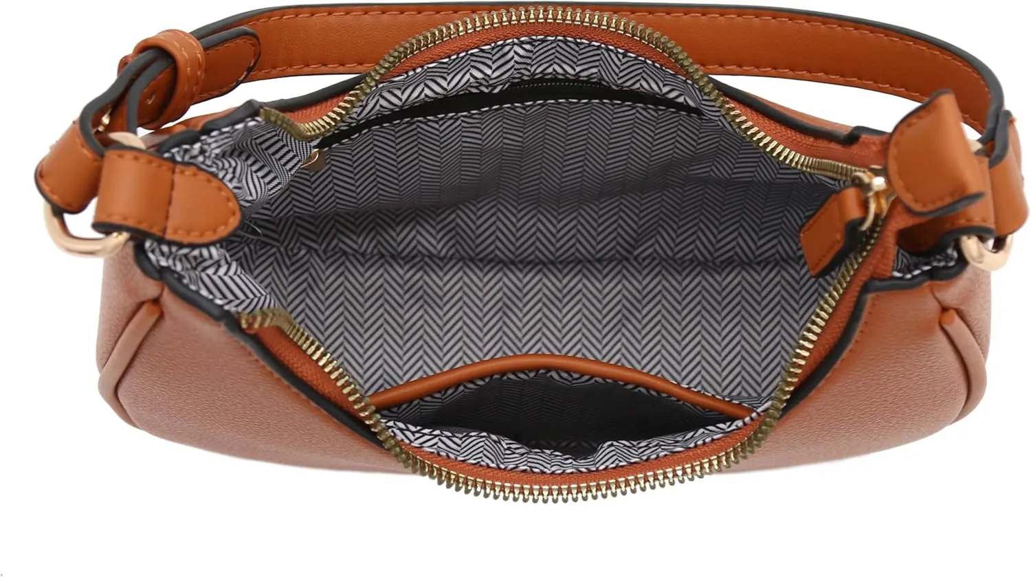 FashionPuzzle Small Crescent Shoulder Bag Underarm Purse