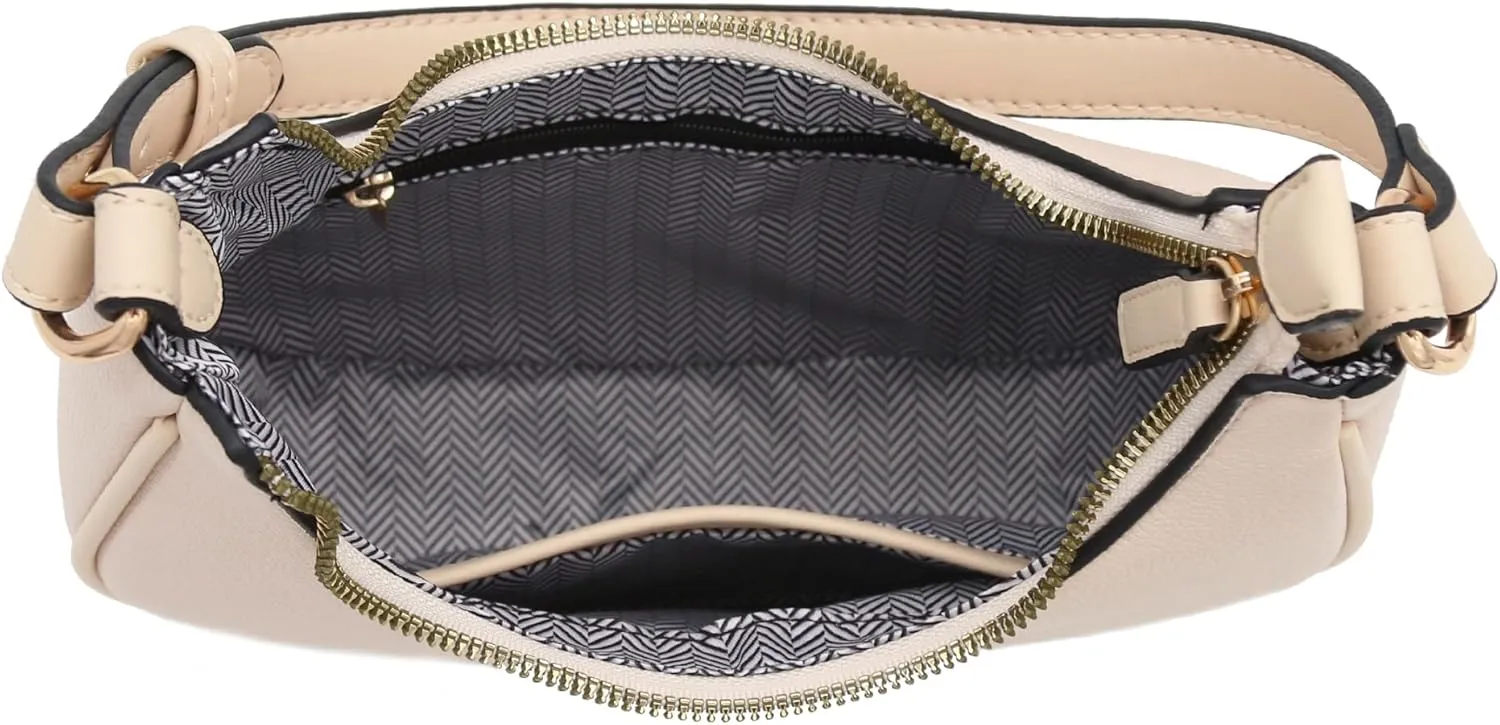 FashionPuzzle Small Crescent Shoulder Bag Underarm Purse