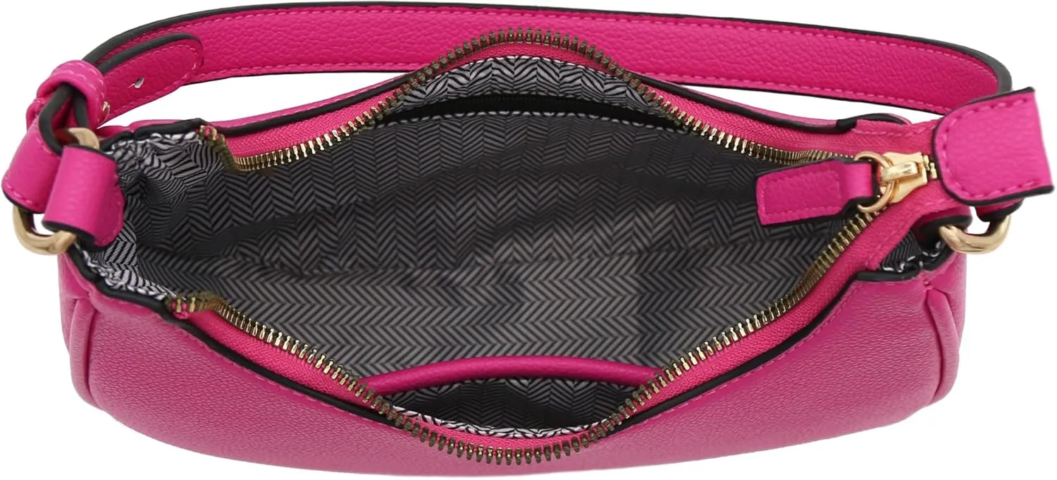 FashionPuzzle Small Crescent Shoulder Bag Underarm Purse