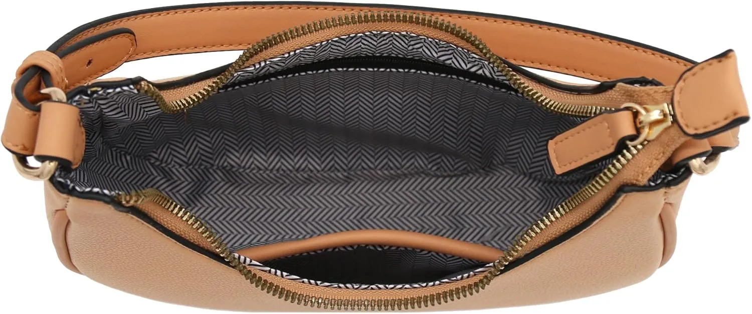 FashionPuzzle Small Crescent Shoulder Bag Underarm Purse