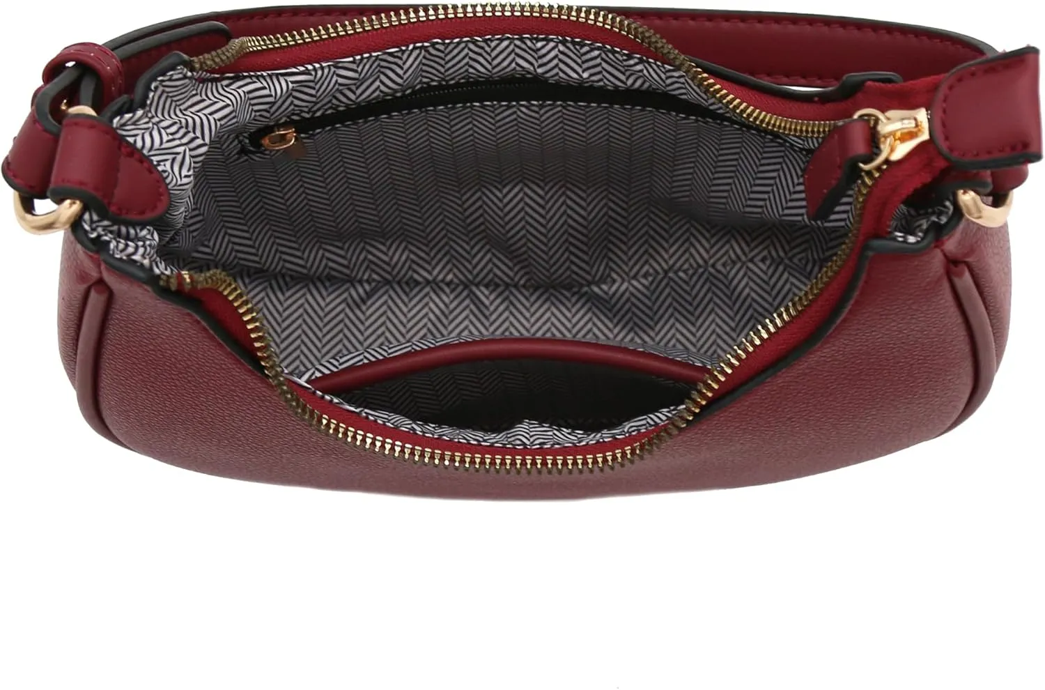 FashionPuzzle Small Crescent Shoulder Bag Underarm Purse