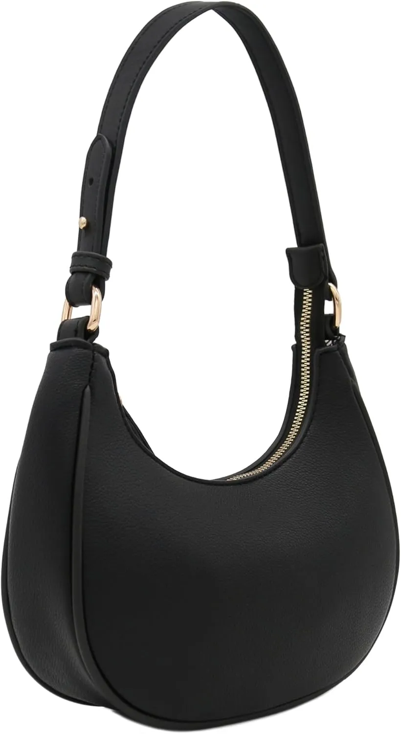 FashionPuzzle Small Crescent Shoulder Bag Underarm Purse