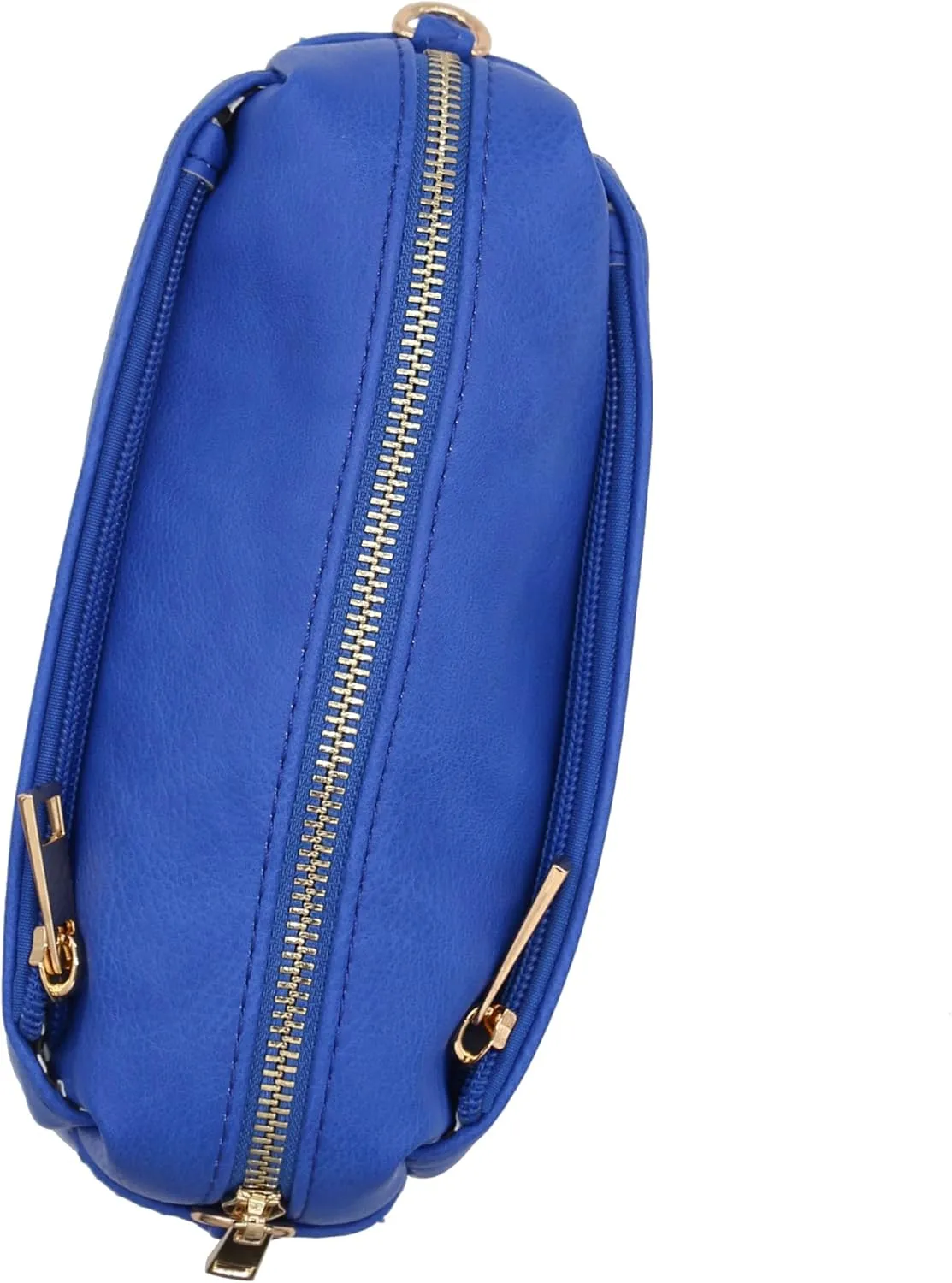 FashionPuzzle Triple Zip Small Crossbody Bag