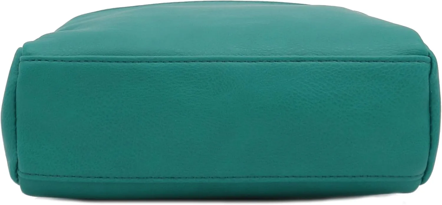 FashionPuzzle Triple Zip Small Crossbody Bag