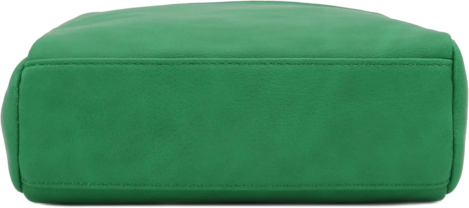 FashionPuzzle Triple Zip Small Crossbody Bag