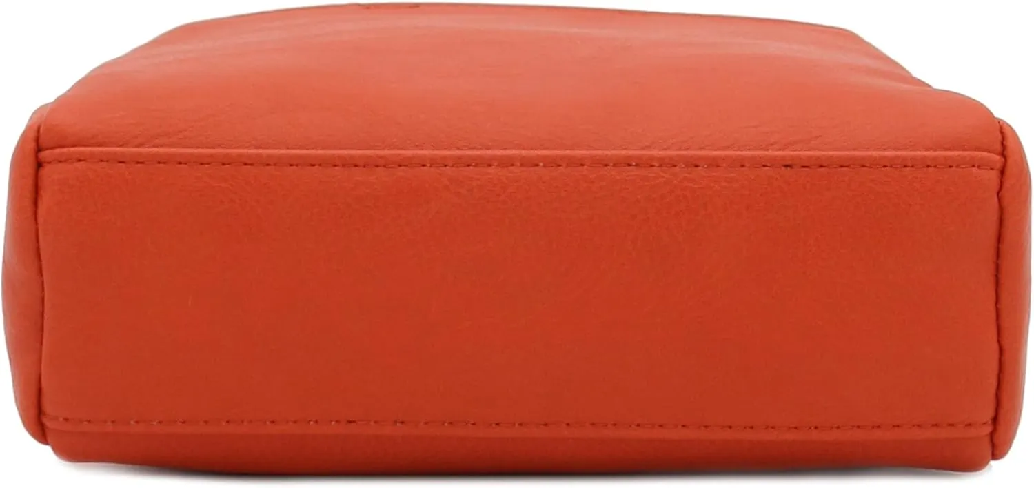 FashionPuzzle Triple Zip Small Crossbody Bag