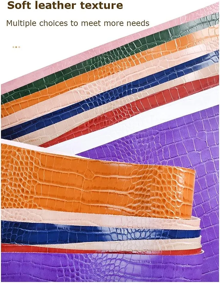 Faux Leather Fabric 54 Inch Wide Faux Leather Fabric 138x100cm,Leatherette Soft Feel Material,Upholstery Textured Material,Sold by The Metre(Curry,1.38X6m)