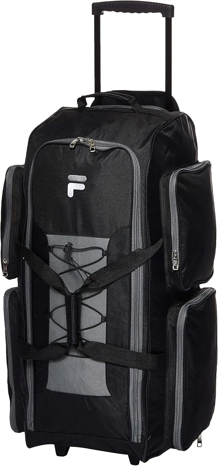 Fila 32" Large Lightweight Rolling, Black, One Size